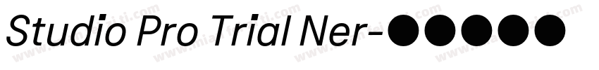 Studio Pro Trial Ner字体转换